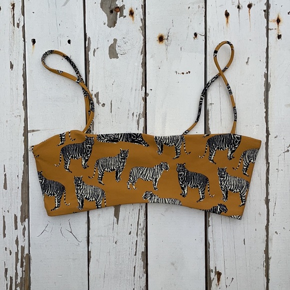 Rare Boys + Arrows Hezeus Bikini Top in Cat - Picture 5 of 7